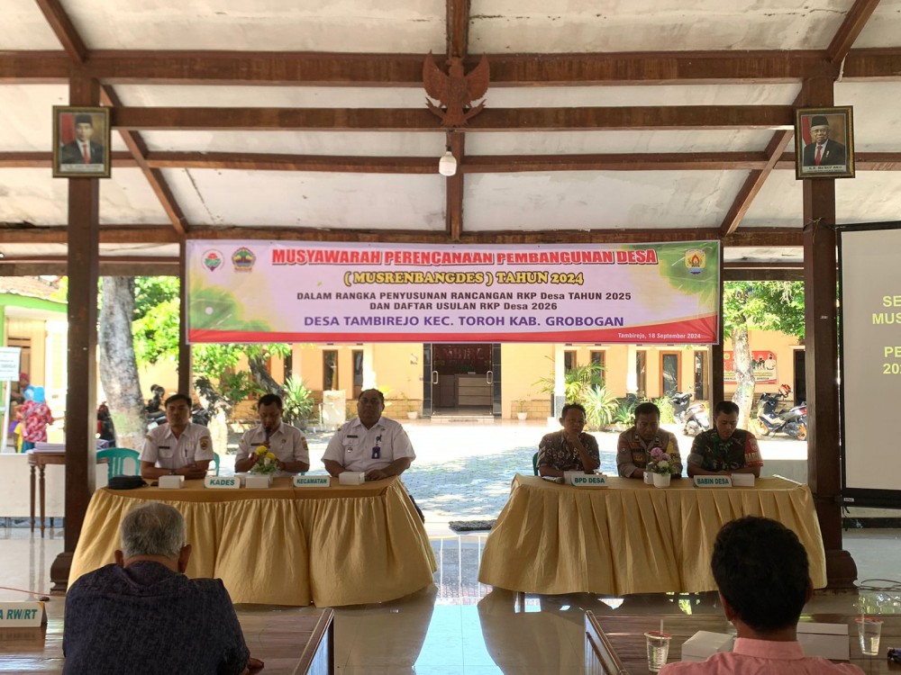 Tambirejo Laksanakan Musrenbangdes Penyusunan RKP Desa Tahun 2025