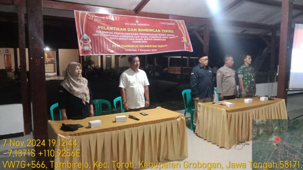 KPPS Tambirejo Siap Laksanakan Pilkada Serentak 2024