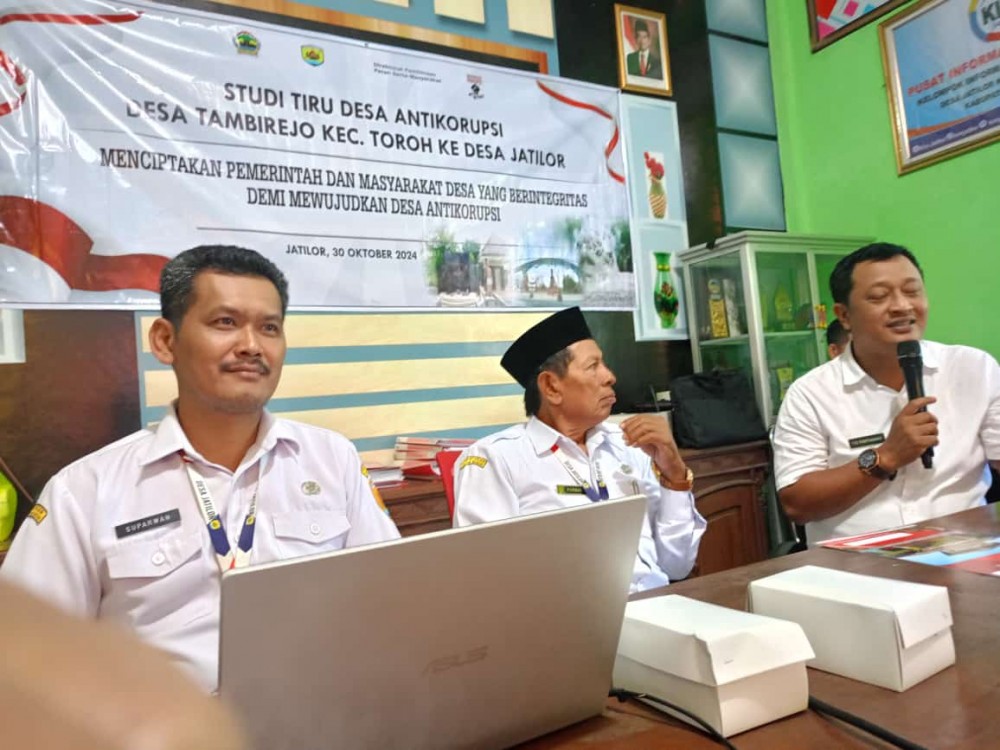 Tambirejo Adakan Studi Tiru Desa Antikorupsi di Jatilor