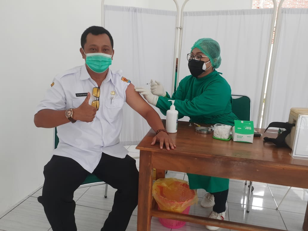 Puskesmas Toroh 1 Gelar Vaksinasi Covid 19 Tahap Awal Untuk Aparatur Desa