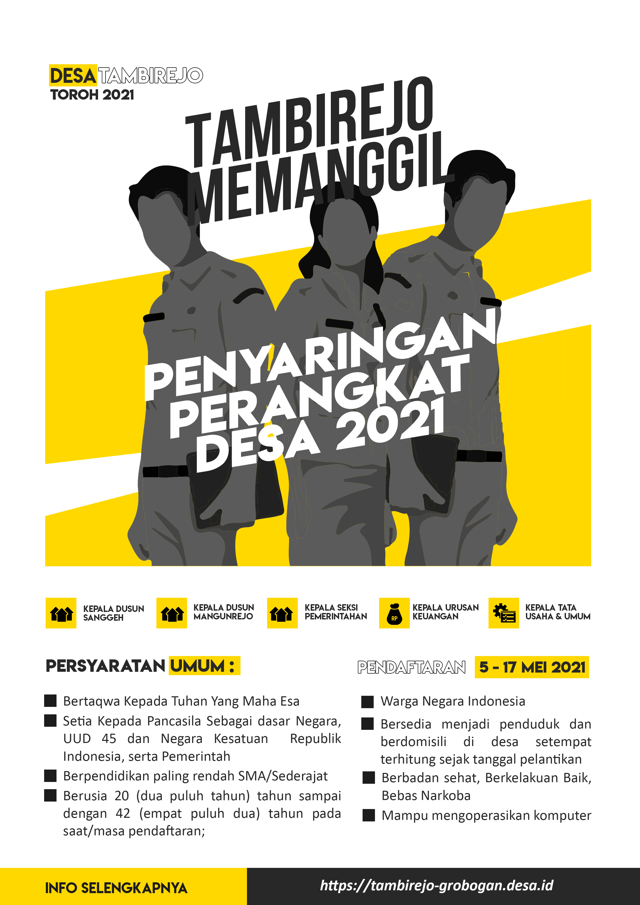 PENGISIAN KEKOSONGAN PERANGKAT DESA TAHUN 2021