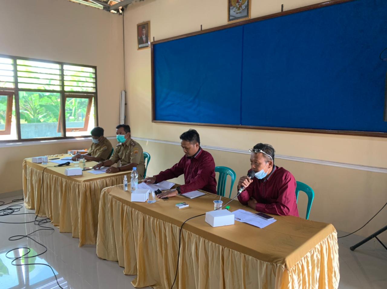 BPD bersama Pemerintah Desa Rapat Perubahan APBDes TA 2021
